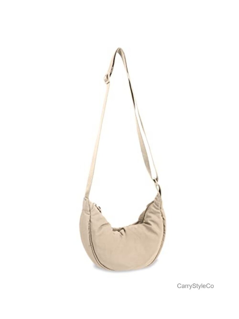 Nylon Crescent Crossbody Bag Small Travel Sling Hobo Purse